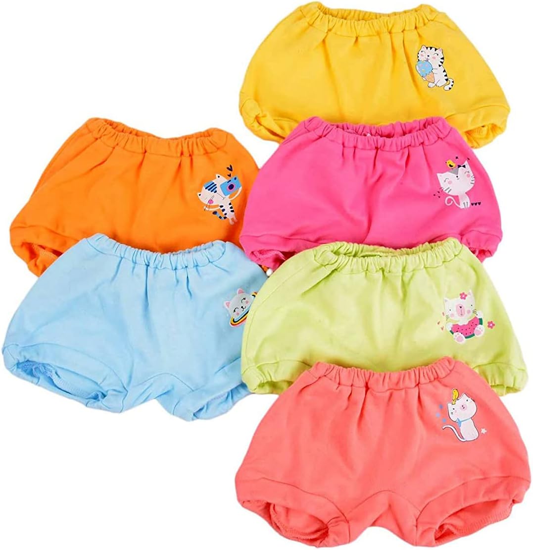 Baby Bucket Soft Cotton Baby Girl's & Boy's Panties Set of 6
