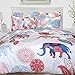 Produktbild Nimsay Home Bettwäsche-Set Elefant, 100 % Baumwolle, baumwolle, Mehrfarbig, 135 x 200 cm + 1 x 80 x 80 cm