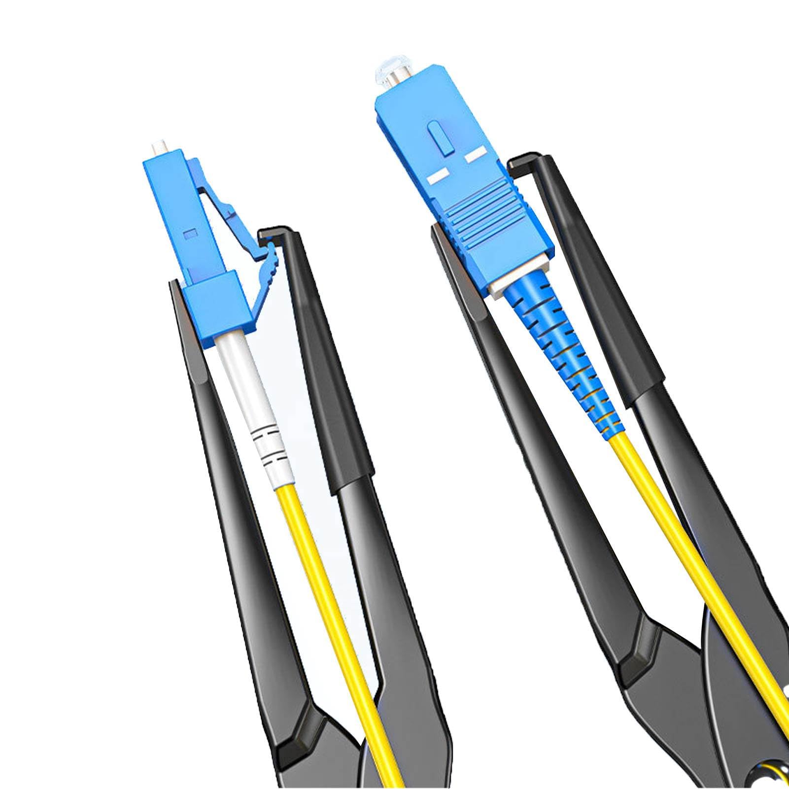 BORDSTRACT Pince à bec long pour bride de fibre optique, outil de prise et de débranchement de connecteur de fibre SC LC, longueur 22,3 cm/8,78 pouces, largeur 8,6 cm/3,39 pouces