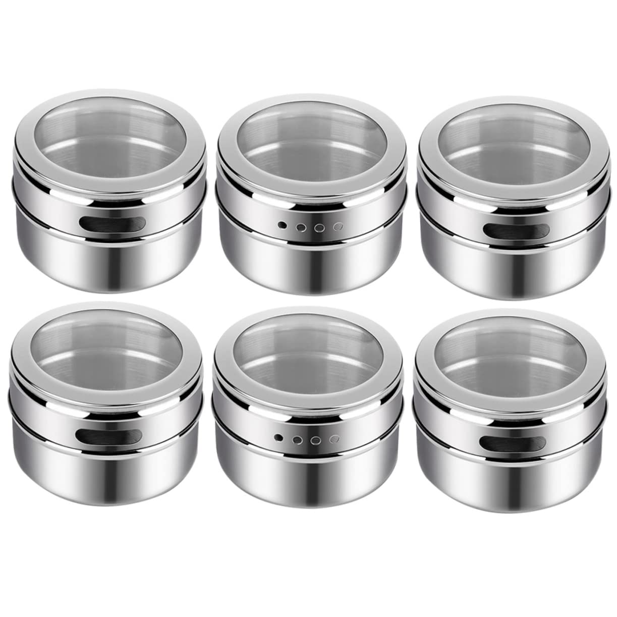 UTHCLO Multifunctional Seasoning Storage Bottle Condiment Shaker Bottle Pour Spout Pepper Spice Jars Set for Cooking