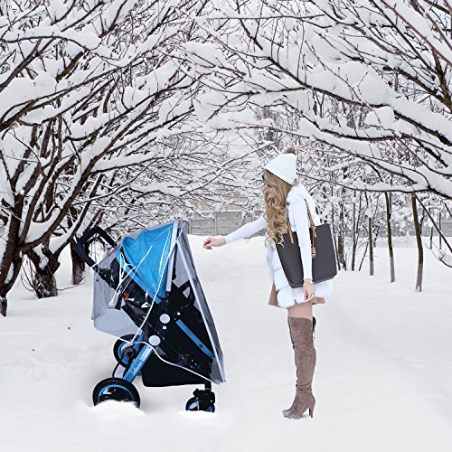 image for AncBace Baby Stroller Rain Cover Weather Shield Accessories Universal 
