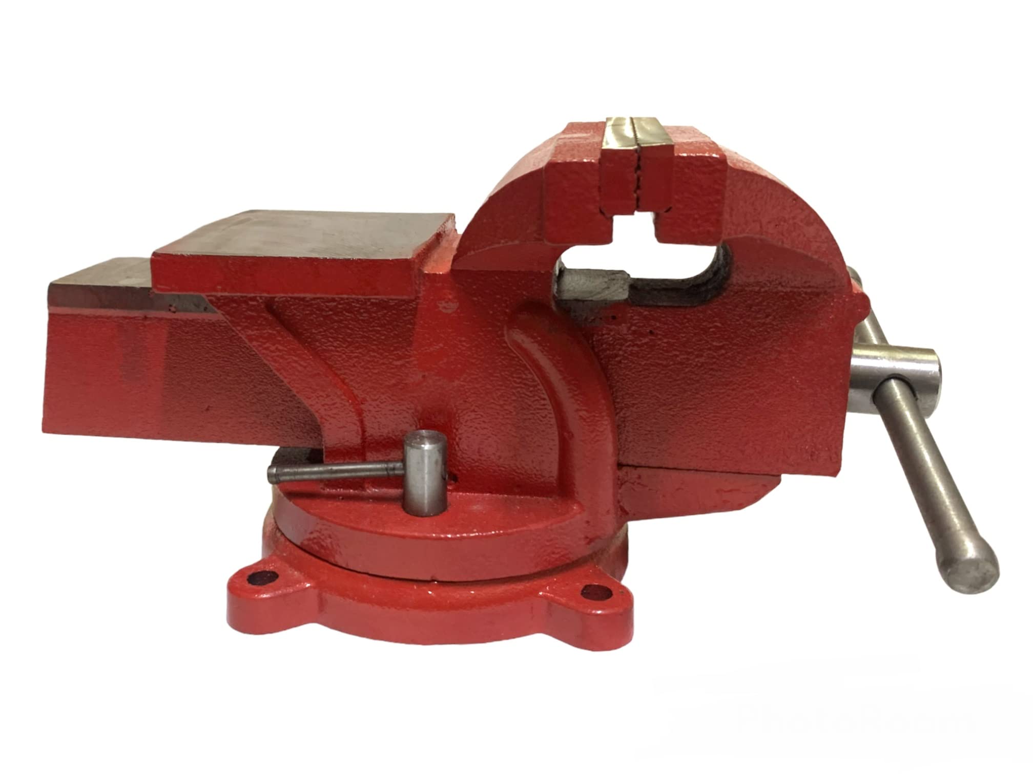 Morsa da Banco Girevole 150mm Incudine Strettoio in Ghisa e Acciaio Morsa da Banco con Base Girevole a 360° per Banco da Officina