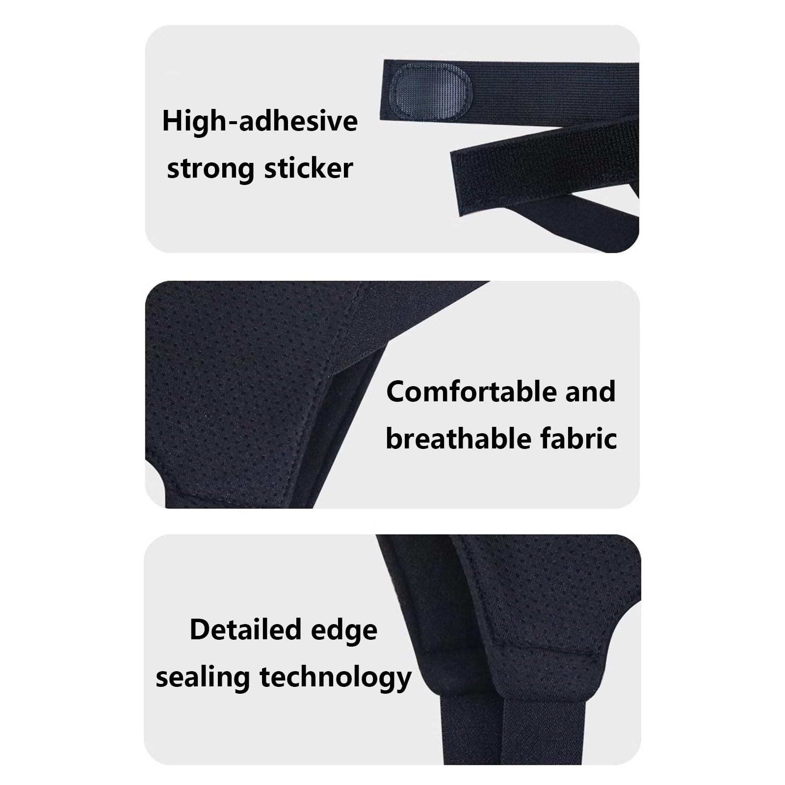 Fascia Ernia Inguinale Uomo, Cintura Per Ernia Inguinale, Cinto Erniario, Con Cuscinetto di Compressione Rimovibile E Cinturino Elastico Regolabile Per Alleviare Il Fastidio ernia(Black,Small)