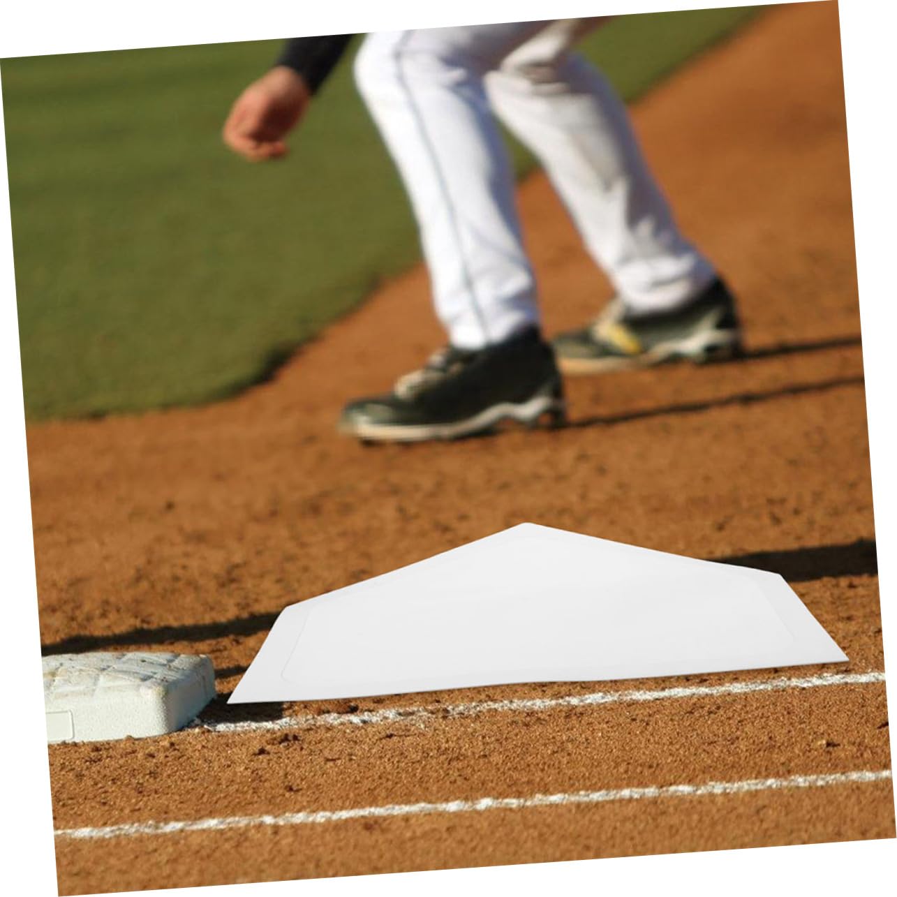 GOOHOCHY Baseball Training Equipment 3pcs Home Plate Mat Pitch Training Baseball Plate Markers Flat Pitcher Markers for Use