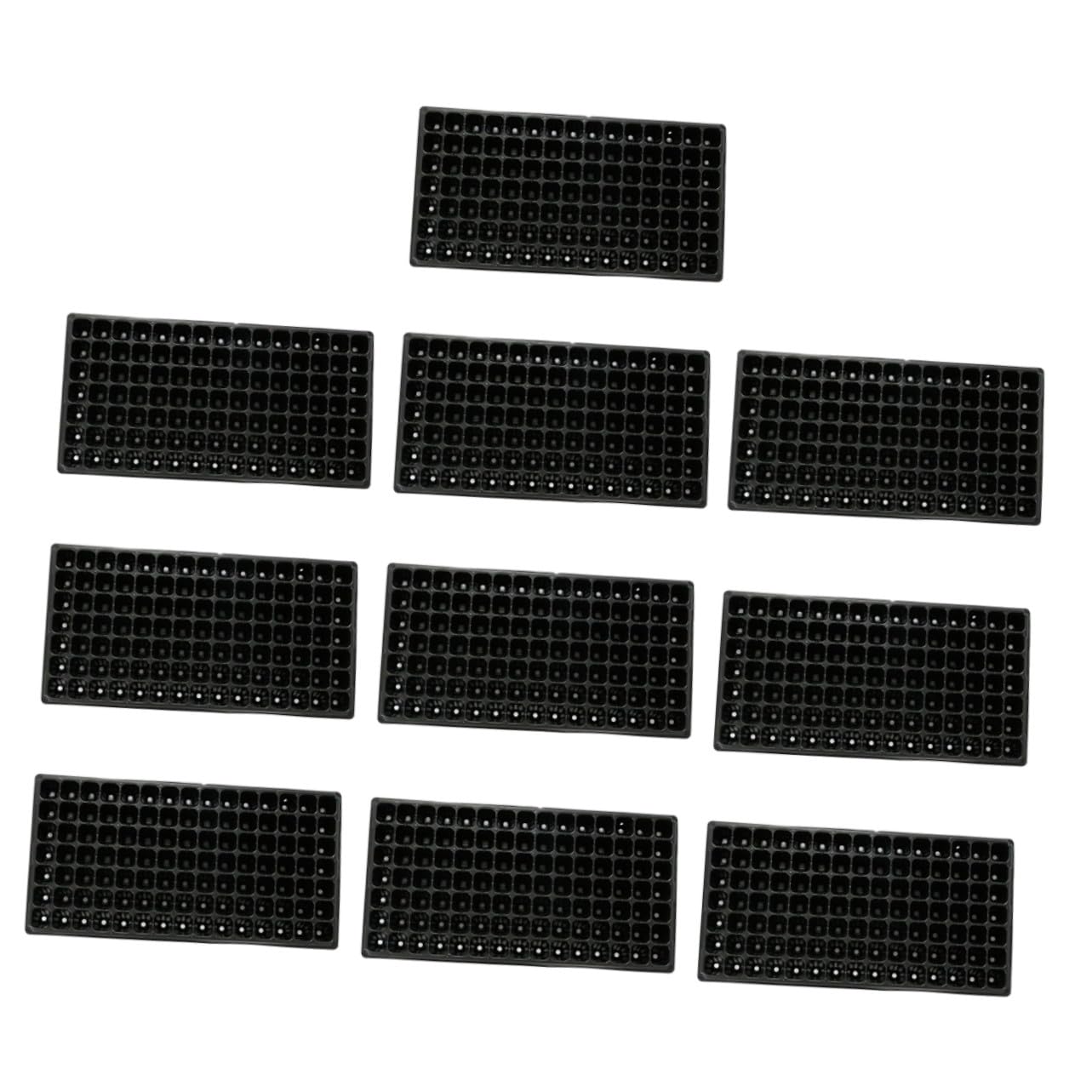 SHINEOFI Vassoio Germinazione Semi 105 Fori PVC 10 Pezzi per Giardinaggio