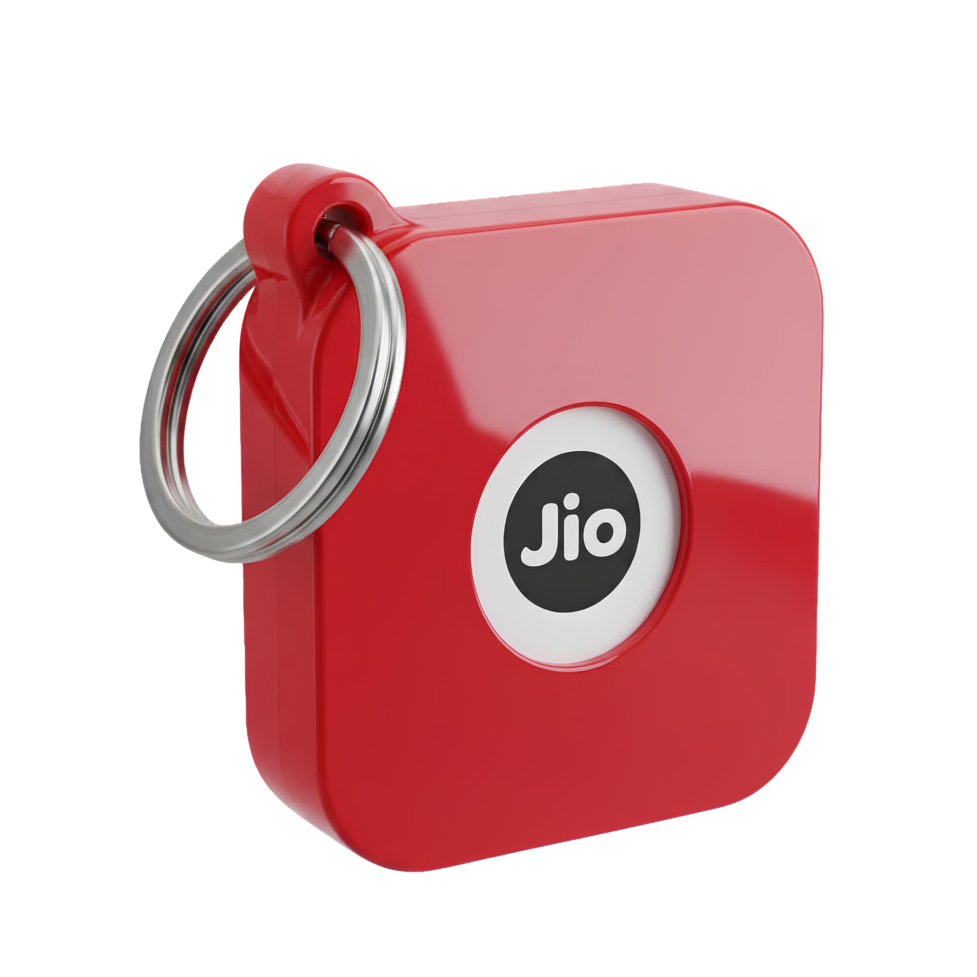 Case for JioTag with Keychain Ring, Protective Holder Cover for Jio Tag Tracker, Anti-Lost & Shockproof Accessory for Keys, Luggage, Pets, and Backpacks (2, Red)-image-8