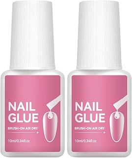 Nail glue without UV light, quick-drying, strong, wearable | Portable Artificial Nail Adhesive for Women, Travel, Living Room, Beauty Lovers, Girls, Moms, Stylists