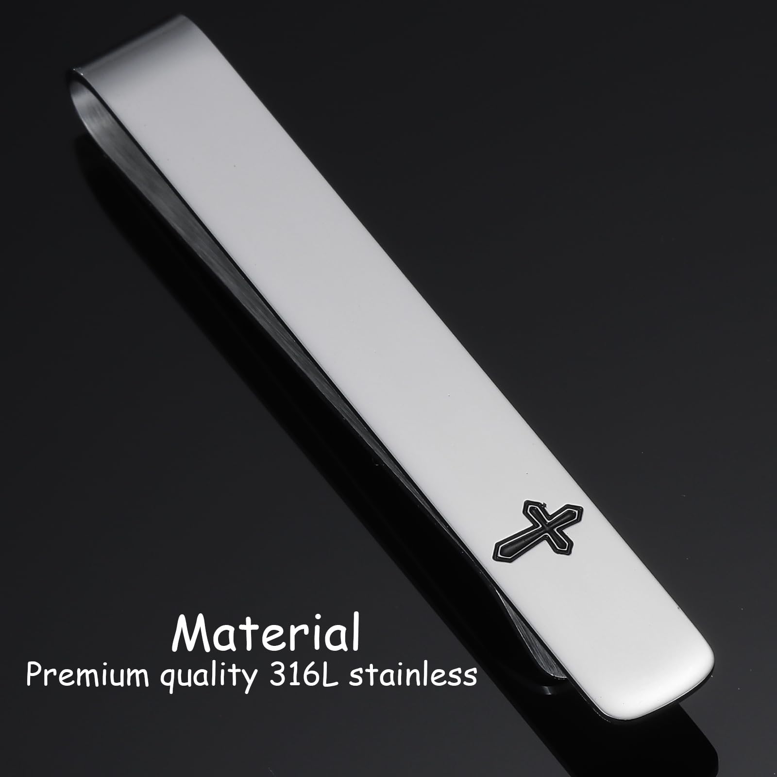 Cross Tie Pin for Men First Communion Tie Clip