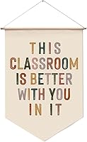 Vista 10 de Todos Tienen Valor Colgante de Pared, Frase de Bienvenida para el Aula, Decoración Boho para el Aula, Todos Son Bienvenidos Aquí, Bandera