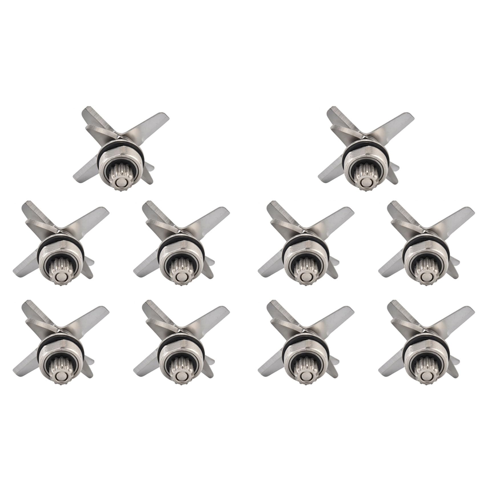 Hndhbfgrt 10X Blenders Blades for TWK TM-767 TM-800-767 -800 Stainless Blade Mixer Spare Parts