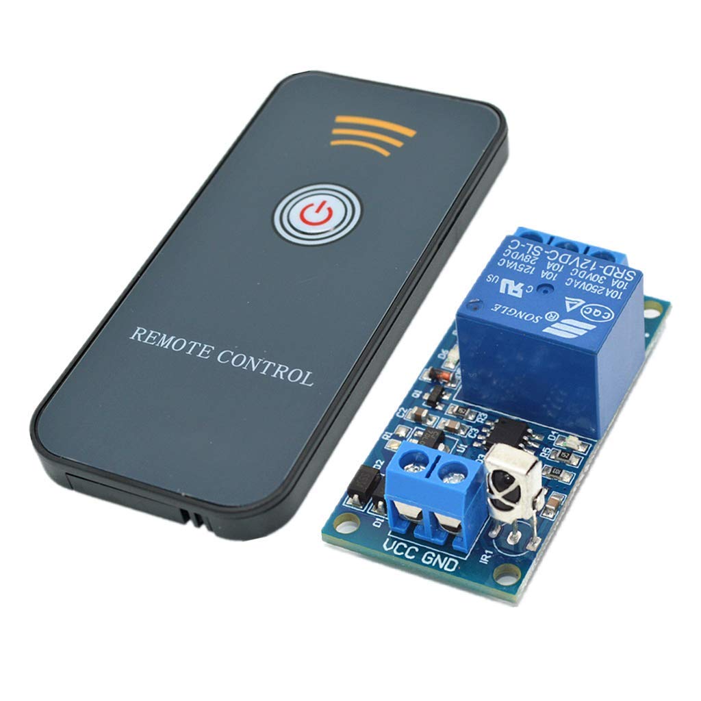 1-Channel Infrared Remote Control Relay Module IR Switch(5V/12V/24V) - 1-CH 5V 2 Key Remoter (1-ch 12v 1 Key remoter)