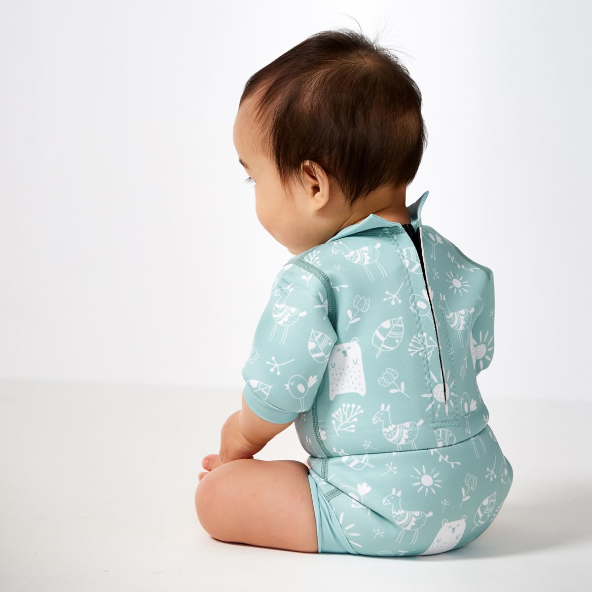 Splash About Happy Nappy Wetsuit Traje de baño de una Pieza, Sunny Bear