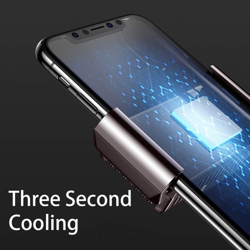 Portable Mobile Phone Cooler Game Cooling Gaming Heat Sink Audio Aux Radiator(Silver)