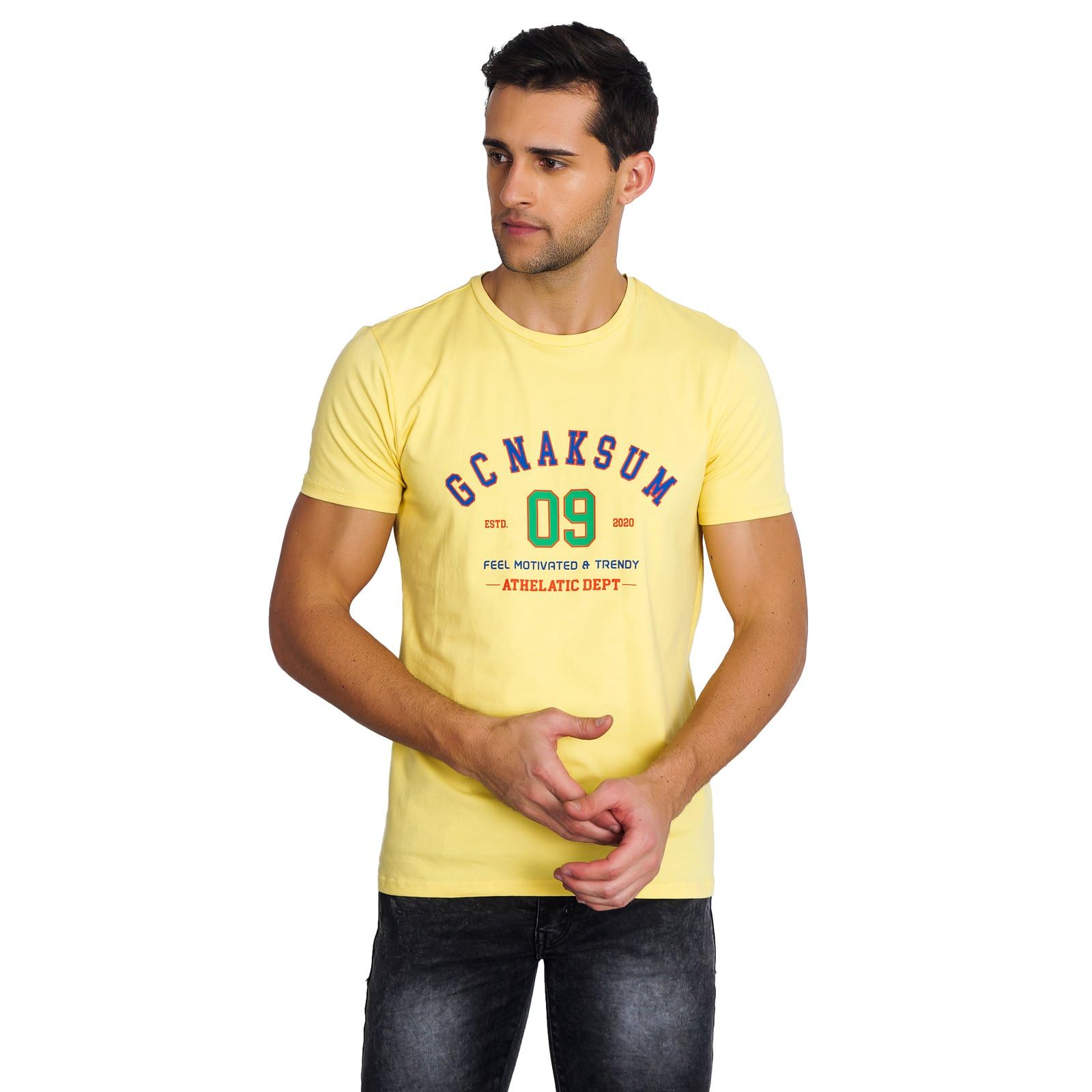 Men’S Gc Graphic T-Shirt H-Sleeve Color Lemon