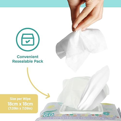 Miniatura 3 de Little Me Toallitas suaves para bebés, toallitas hipoalergénicas con aroma a lavanda, 180 unidades