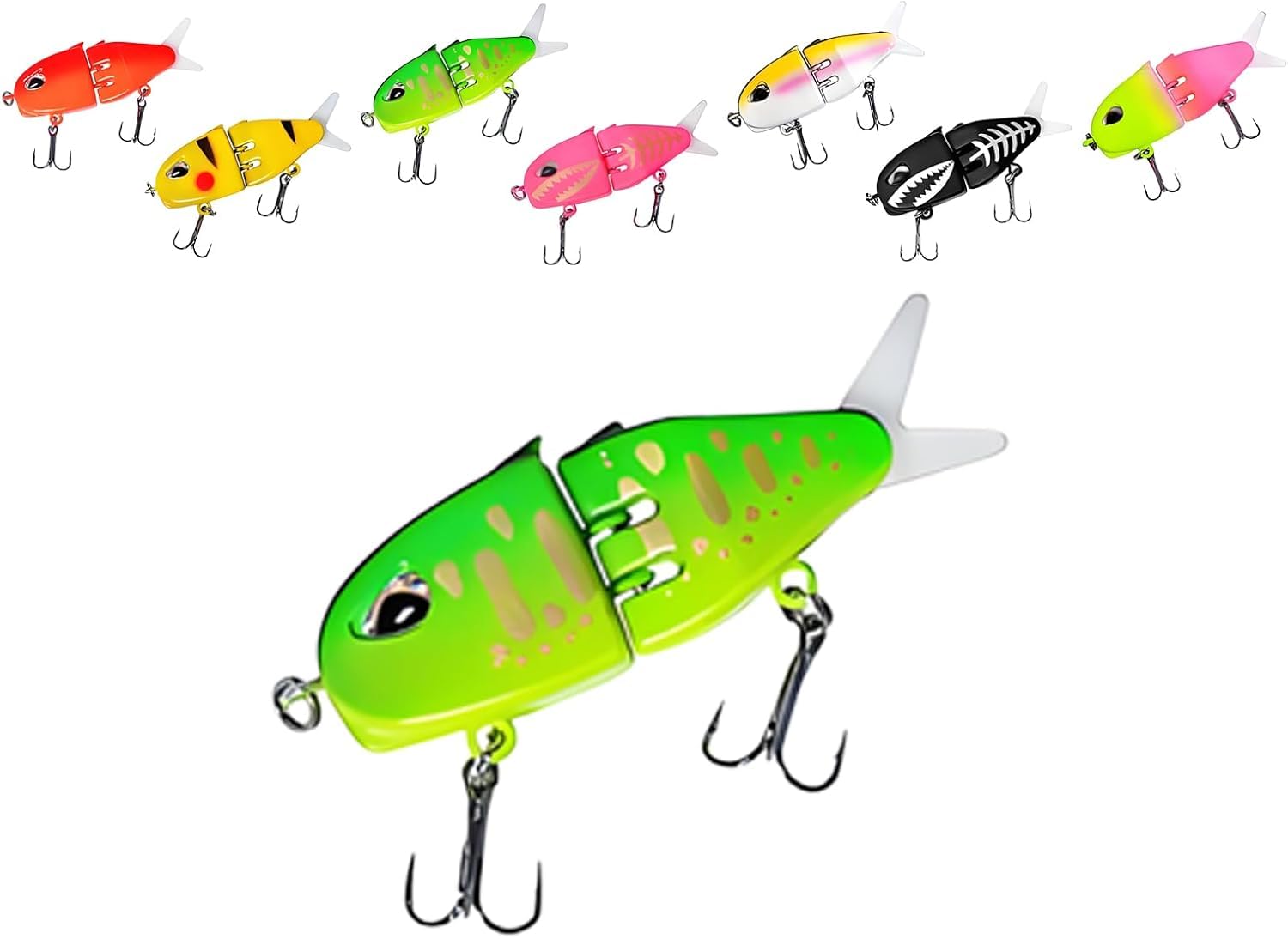 Mini Glide Bait for Bass Fishing, Slow Sinking Wide S Motion Smooth Glide Baits for Freshwater and Saltwater, Amazing Bass Fishing Gear Swim Baits for