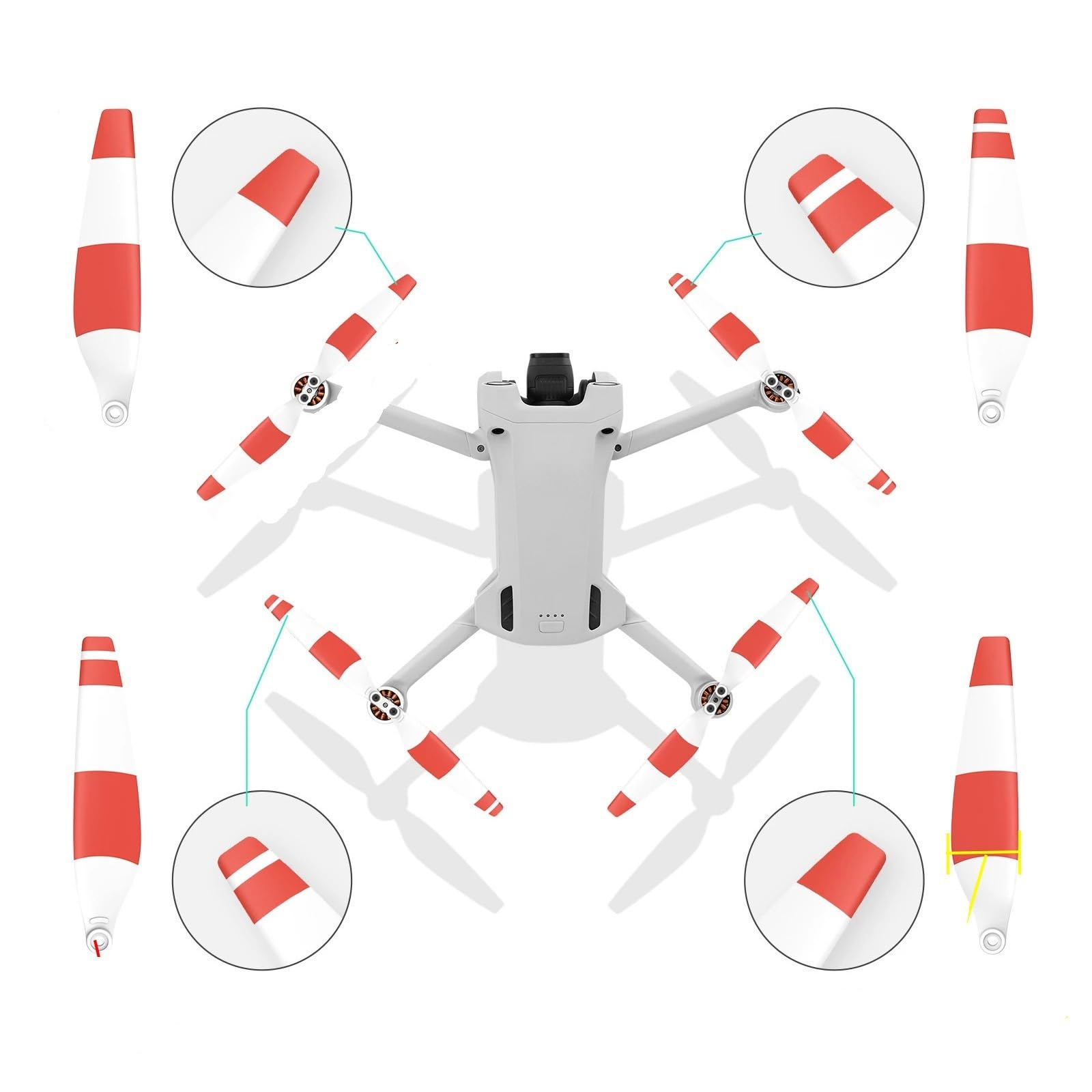Compatibile Con DJI elica sgancio rapido silenziosa 6030 Mini3/Mini3Pro