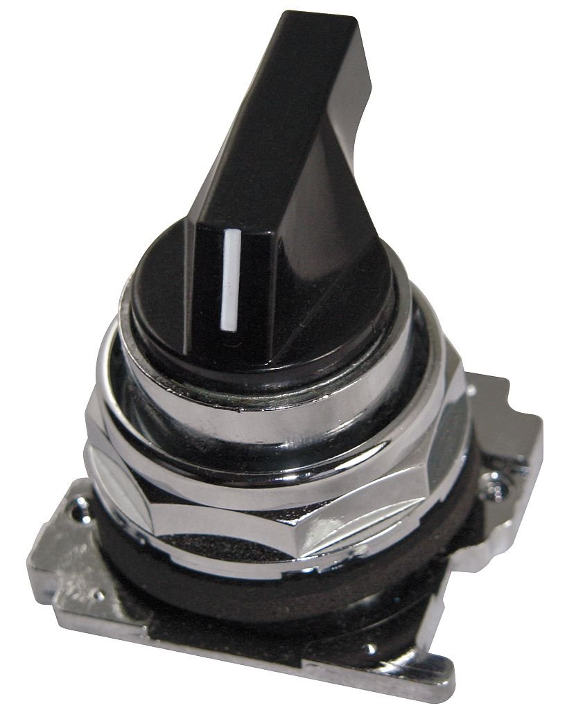 CUTLER HAMMER 10250T3067 MAINTAINED (MA), 4 Position, 30-1/2MM Mount Hole, SELECTOR Switch with CAM and Cap Black, Lever Operated