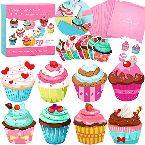 Amazon.com : WEBSUN Valentines Day Cards for Kids 32 Pack with Cute ...