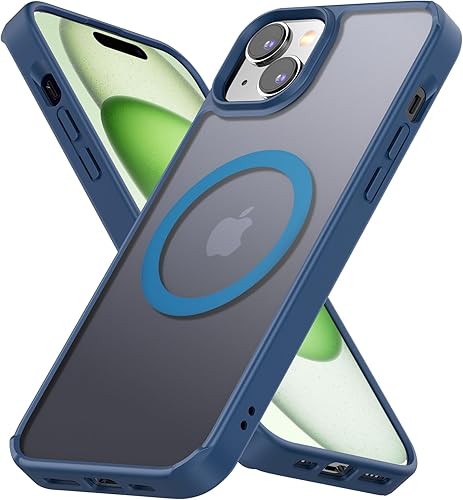 Miniatura 1 de MYBAT PRO Lunar Lite Series - Funda para iPhone 15 Plus compatible con MagSafe translúcido mate, parte trasera dura, delgada, antihuellas,