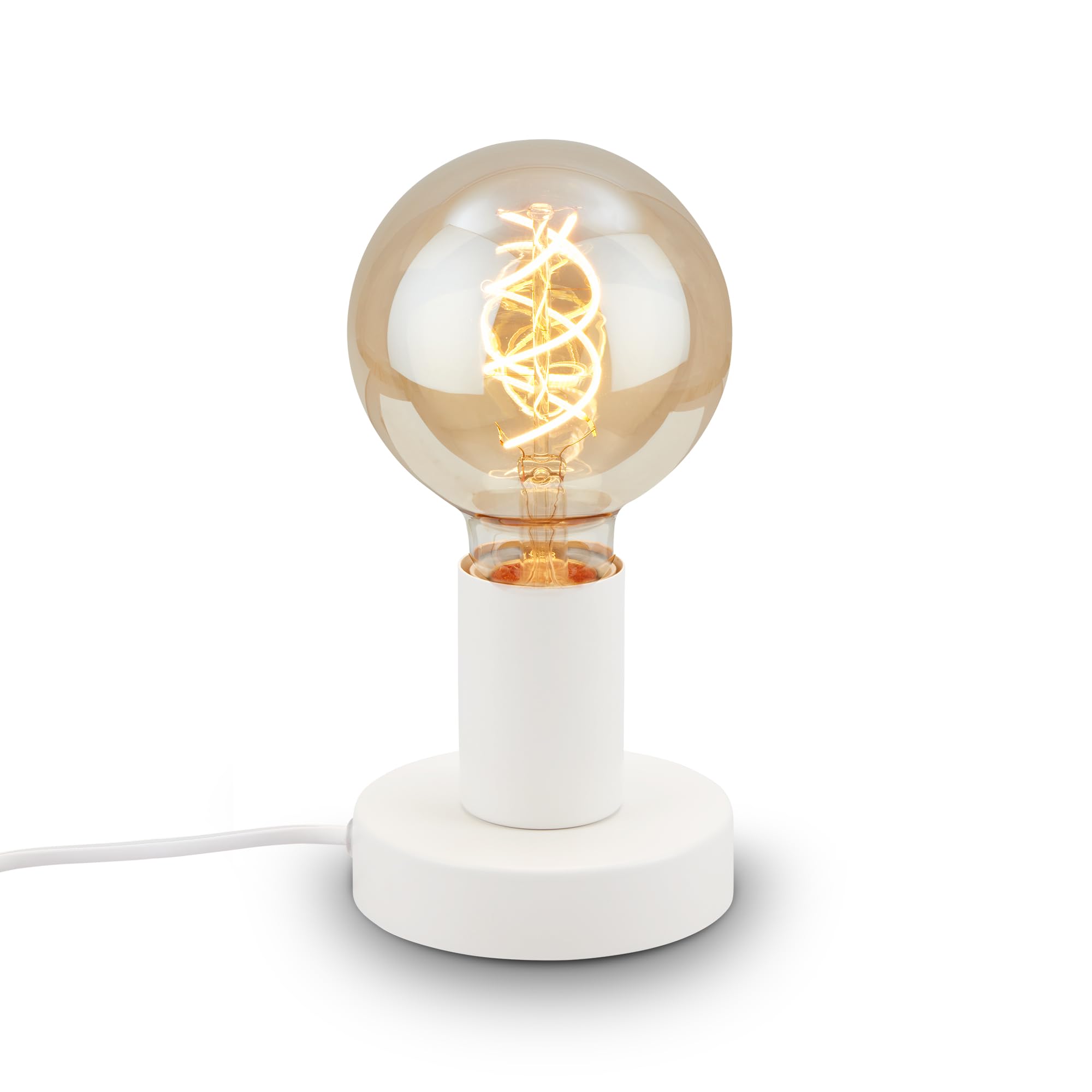 Lampada da tavolo Teepu Ø 10 cm bianco