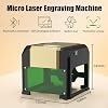 Portable Laser Engraver Machine, High Accuracy Laser Cutter, DIY Engraver Tool with Protective Shield, All-in-one 3.15 x 3.15inch Engraving