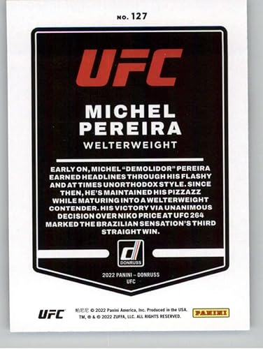 Miniatura 2 de 2022 DONRUSS #127 MICHEL PEREIRA MMA UFC