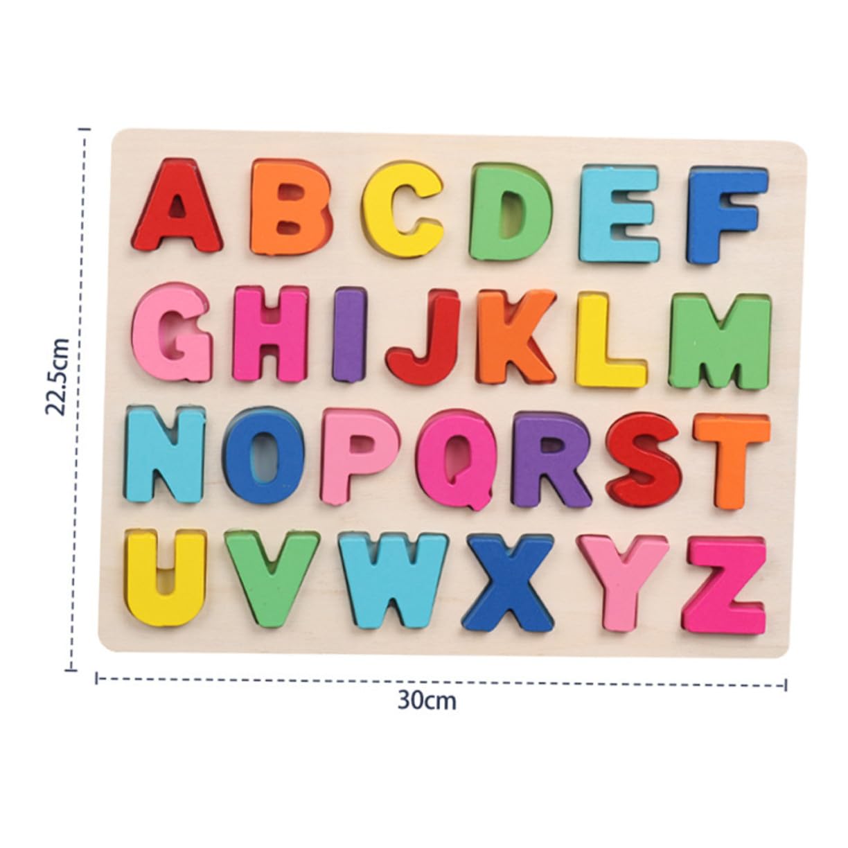 Hemobllo Puzzle Educativo in Legno per Numeri Alfabeto Maiuscolo Colorato Gioco Didattico per Sviluppo Cognitivo e Coordinazione Mano-occhio