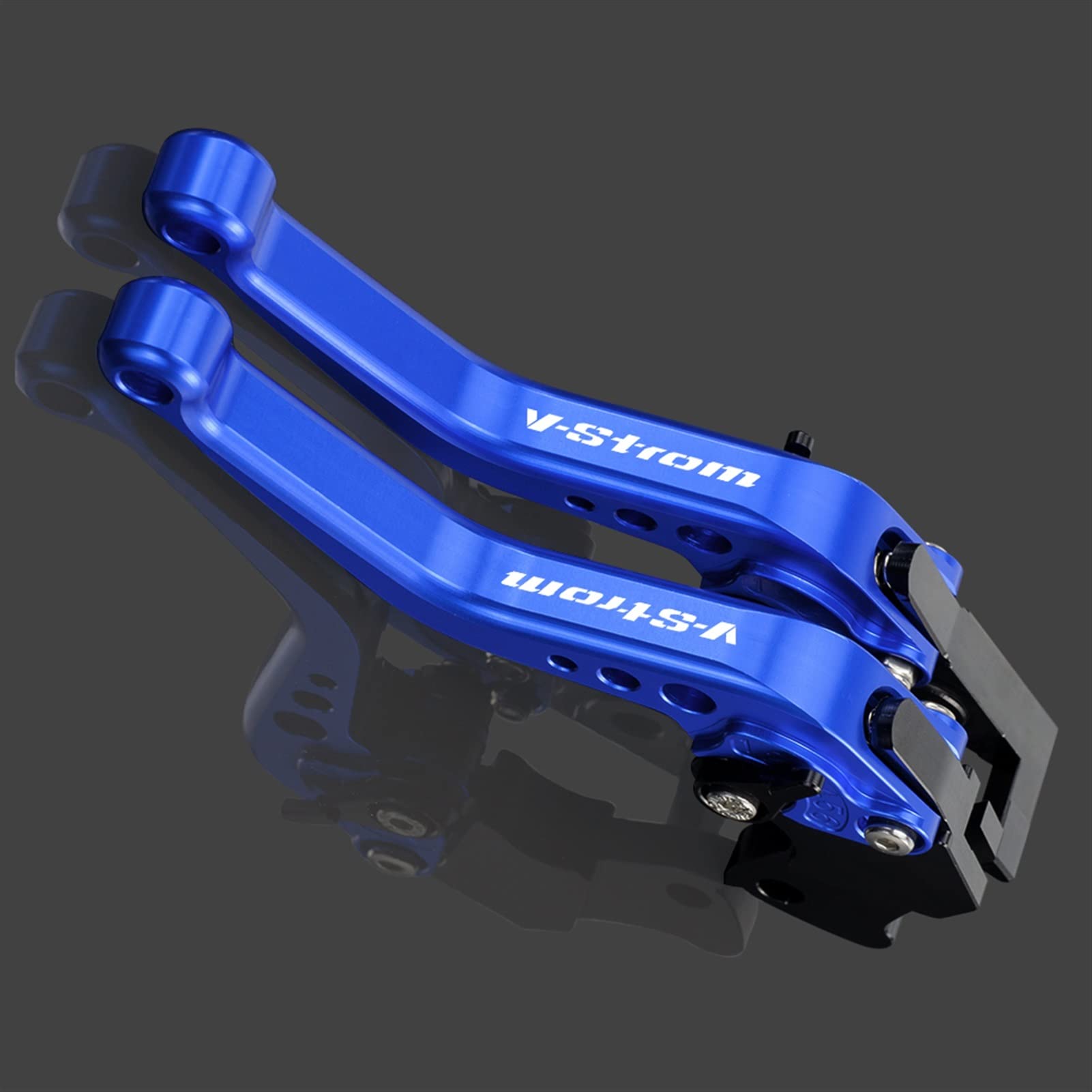 Levier de frein moto réglable bleu pour Suzuki DL650 V-Strom XT