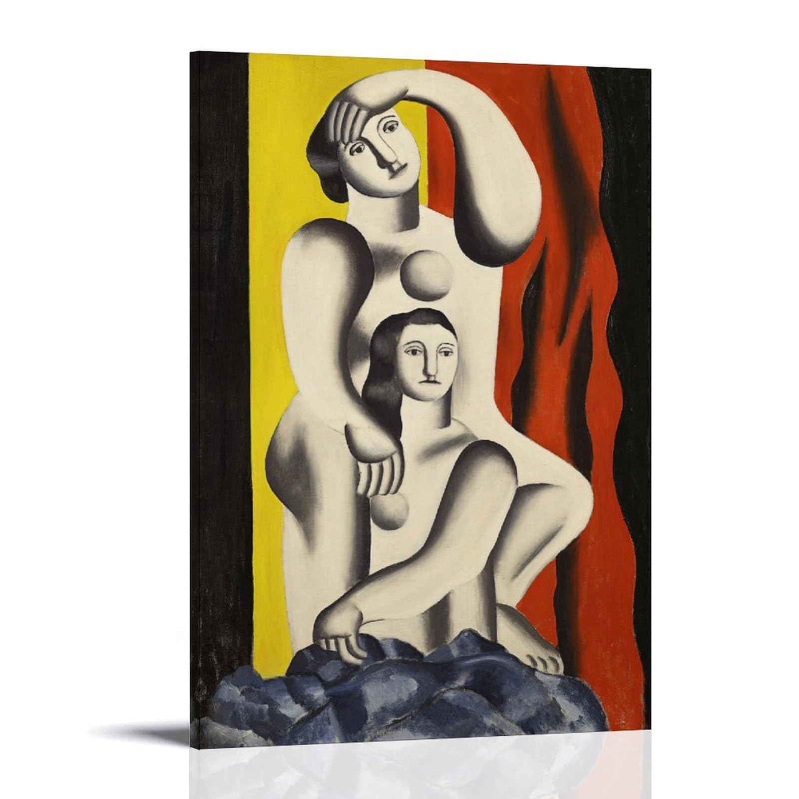 JUYOZ Fernand Leger Painter Works《Two Women》Poster Canvas Wall Art Prints Photo Picture Paintings Room Decor Home Decorative 16x24inch(40x60cm)