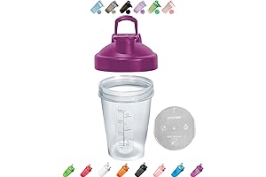 16oz Blender Shaker Bottle with Strong Whisk Ball: Ultimate Protein Shaker for...