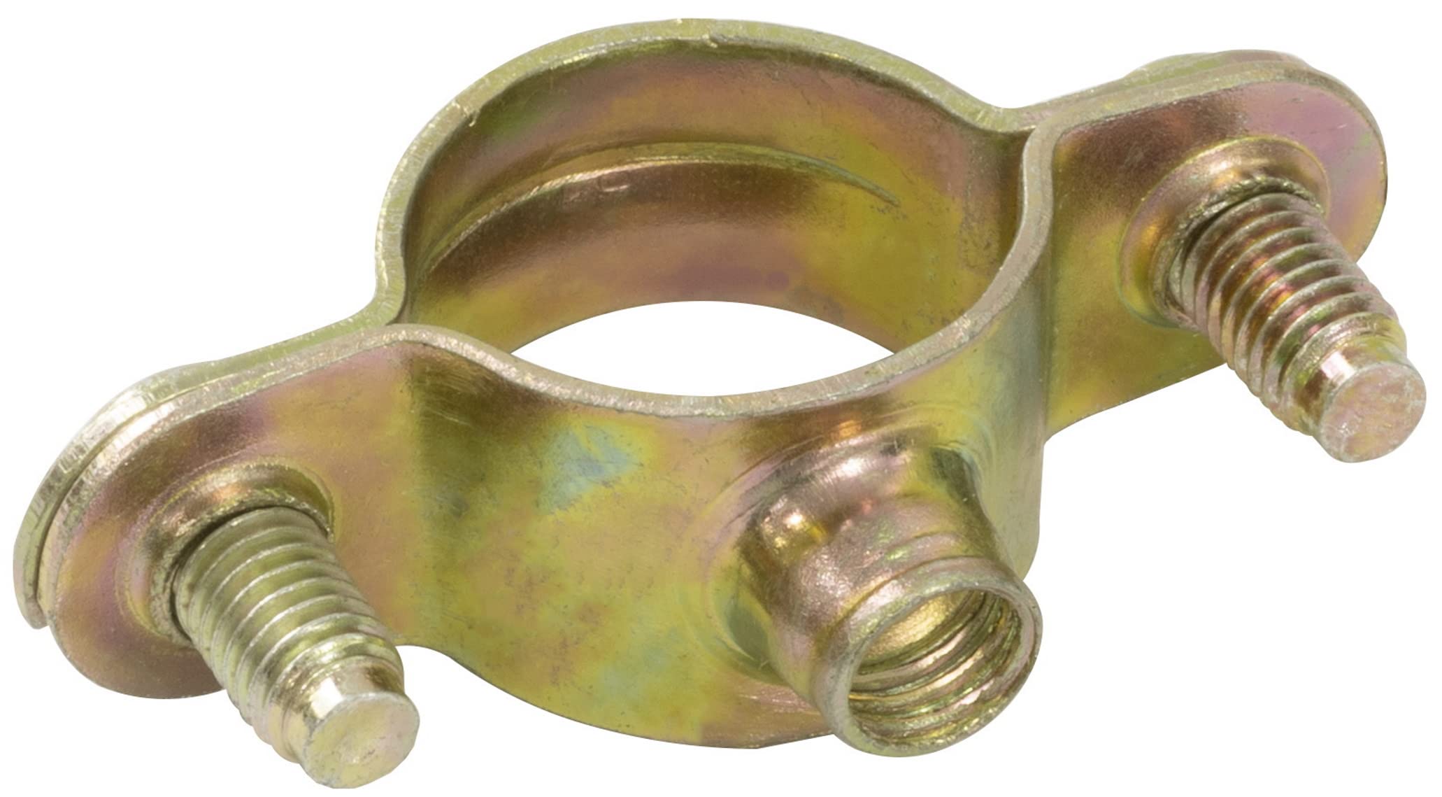 AERZETIX - C60419 - Set met 10 klemmen bevestigingshoek dubbel 22mm - 1/2'' - wandbevestiging buis - koperen klem schroefzak sanitaire verwarming - van staal
