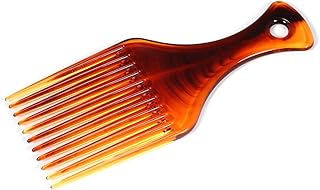 ANGGREK Plastic Hair Comb Anti Detangling Curly Afro Hairdressing Gear Comb Wide Teeth Hair Pick Comb
