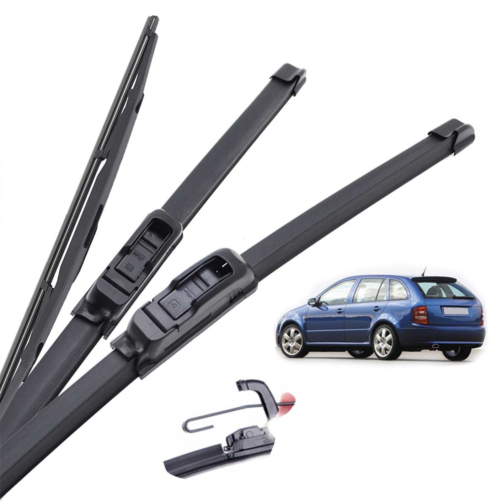 Parabrezza Spazzole Tergicristallo Auto Finestra Anteriore per Skoda per Fabia 6Y Hatchback Immobiliare 1999 2000 2001 2002 2003 2004 2005 2006 2007