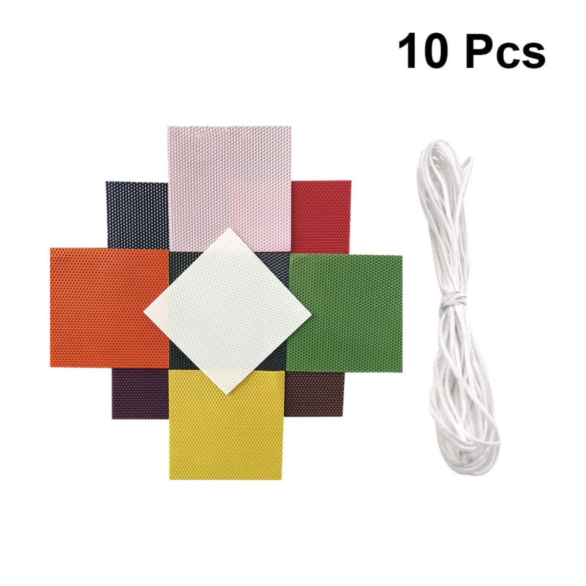 BATHVEVE Juego para Hacer Velas Caseras con 10 Láminas de Cera de Abeja Natural y 10 Núcleos de Algodón, Fácil de Usar para Práctica en Casa o Uso Profesional Color Color Aleatorio