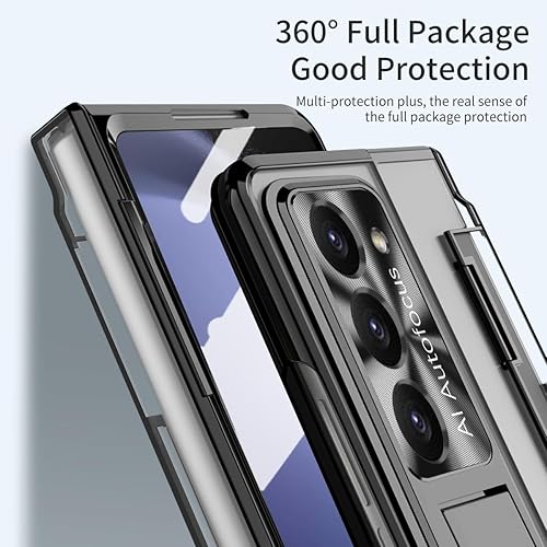 Miniatura 4 de Funda transparente para Samsung Galaxy Z Fold 5 con protección de bisagra, funda de una pieza Z Fold 5 Protector de pantalla integrado Protector de