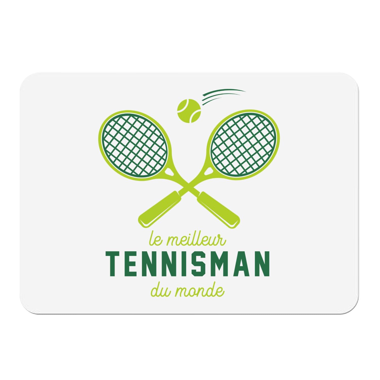 Sets de table tennis liège blanc napperon souple sport raquette 4x