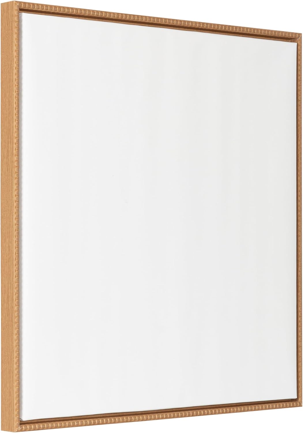 Kate and Laurel Sylvie Blank Framed Canvas Wall Art, 30x30 Natural Beaded, Vintage Modern Empty Canvas for Paint-Your-Own Art, Ready to Paint Premium Canvas Already Framed