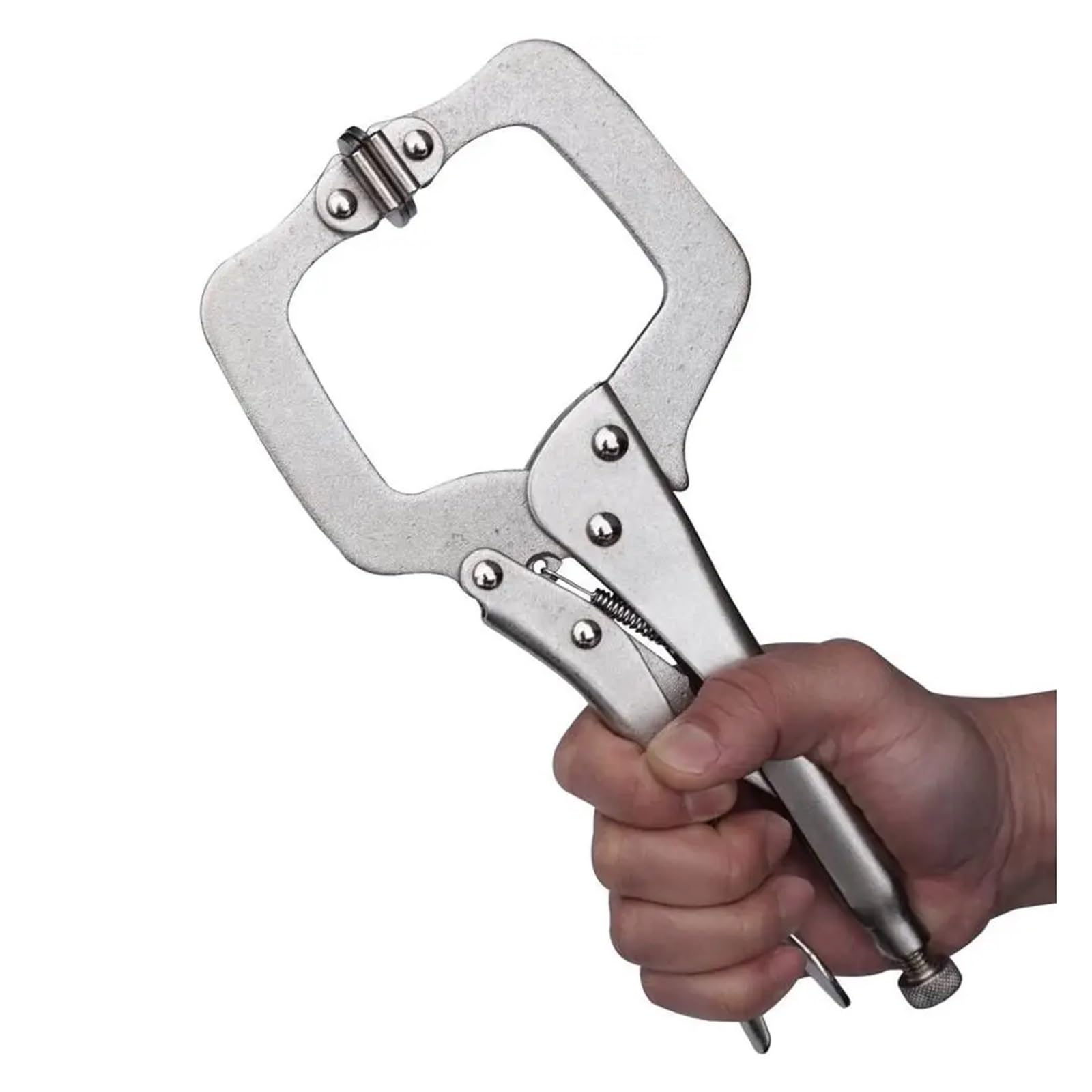 Pinze per saldatura con morsetto a C Pinza autobloccante da 11 pollici con morsetto a C e impugnatura girevole for saldatura e lavorazione del legno