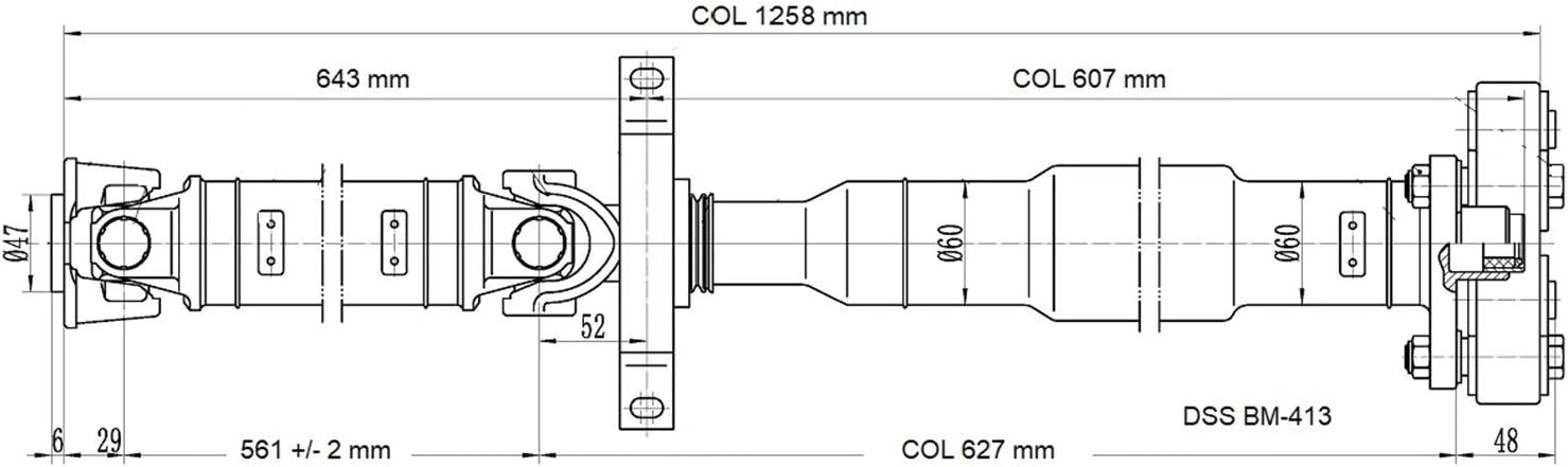 Drive Shaft Assembly Rear BMW X3 (2007-2011)