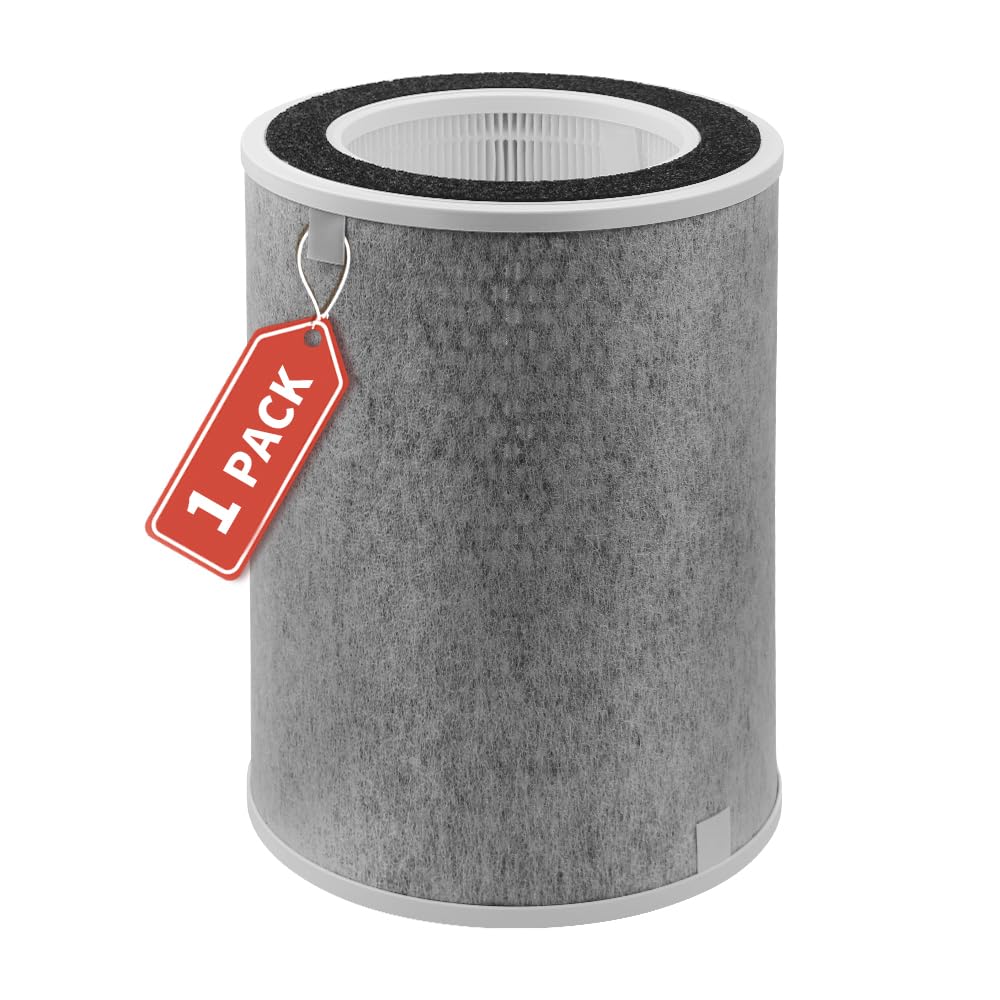 HP201 HP202 Filtro de repuesto compatible con Shark HP200 Series y HC502 purificador de aire MAX, comparar con la parte #HE2FKBAS, HE2FKBASMB, 1 paquete