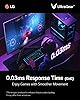 LG UltraGear OLED Gaming Monitor 27GS95QE, 27 inch, 1440p, 240Hz, 0.03ms Response Time, HDR 10, NVIDIA G-Sync compatible & AMD FreeSync, RGB LED lighting, DisplayPort, HDMI Black