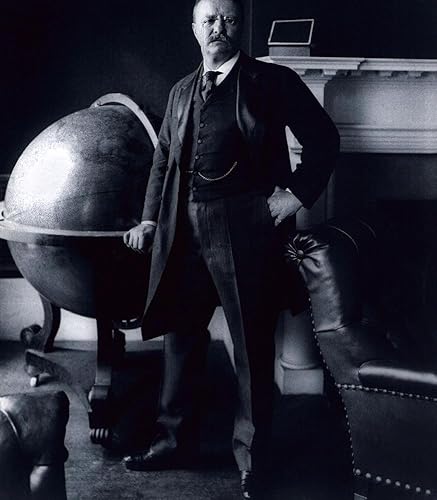 Posterazzi Teddy Roosevelt Next To Globe Photo Print (8 x 10) - Item # PIC00022