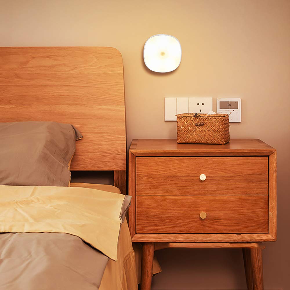 La luz del Sensor, Armario de luz, LED portátil Ligero de la Noche, 800Mah polímero de Litio de Litio, Cuentas de 5 LED, 3 Modos de Funcionamiento eficaz Consumo de energía, 2-Pack