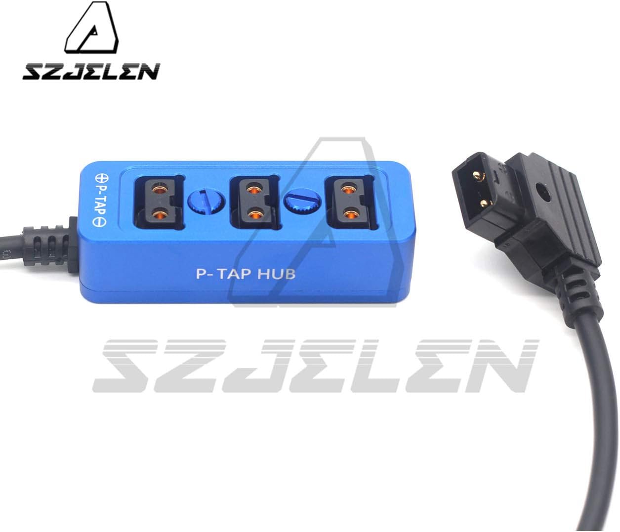 Onе-Dау Sаlе: Uр tо 50% оƒƒ SZJELEN Metal Triple P-TAP D-tap Splitter,D-tap to 3ports D-tap P-tap Splitter Cable for Photography Power,Dtap Three-Way Splitter (Blue)