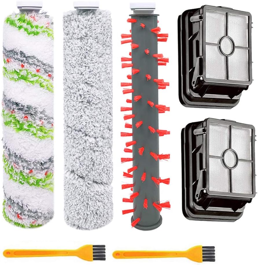 7Pcs Kit Filter Roll Brush for Bissell Crosswave 2554 2590 2554A Vacuum Cleaner