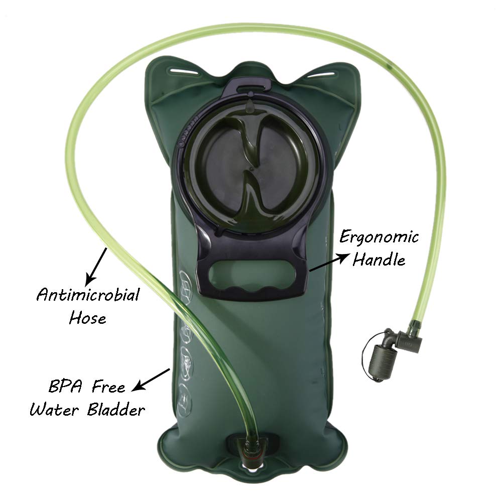 Hipier Trinkblase 3L - BPA-freie Wassertasche Für Outdoor, Wandern, Radfahren
