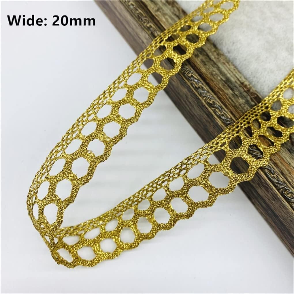Spitzenband, 20 Mm Spitzenband for Bekleidung, Nähen, Stoffbesatz, Gehäkelter Baumwollstoff