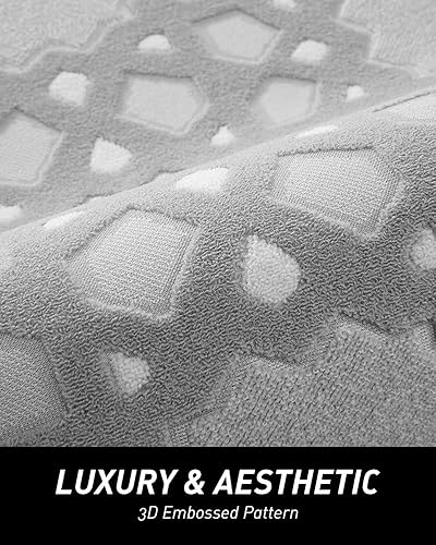 Miniatura 2 de tchdio Tapete de baño, tapete de baño, tapete de baño, absorbente en relieve 3D, lavable a máquina, cómodo respaldo de goma, antideslizante, tapete