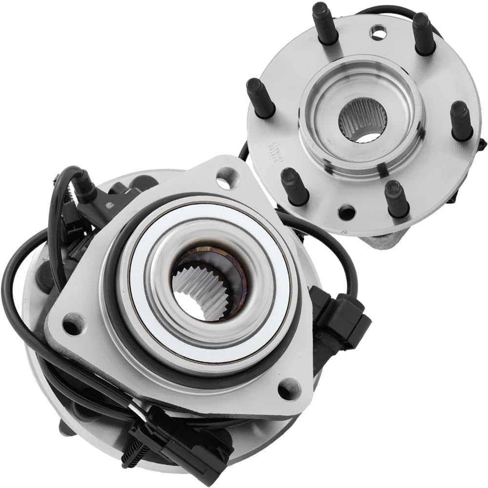 [2-Pack] 513188 - Front Wheel Hub Bearing Assembly Compatible with Buick Rainier, [Chevrolet] SSR, Trailblazer (EXT), [GMC] Envoy (XL/XUV), Isuzu Ascender, Oldsmobile Bravada, Saab 9-7X